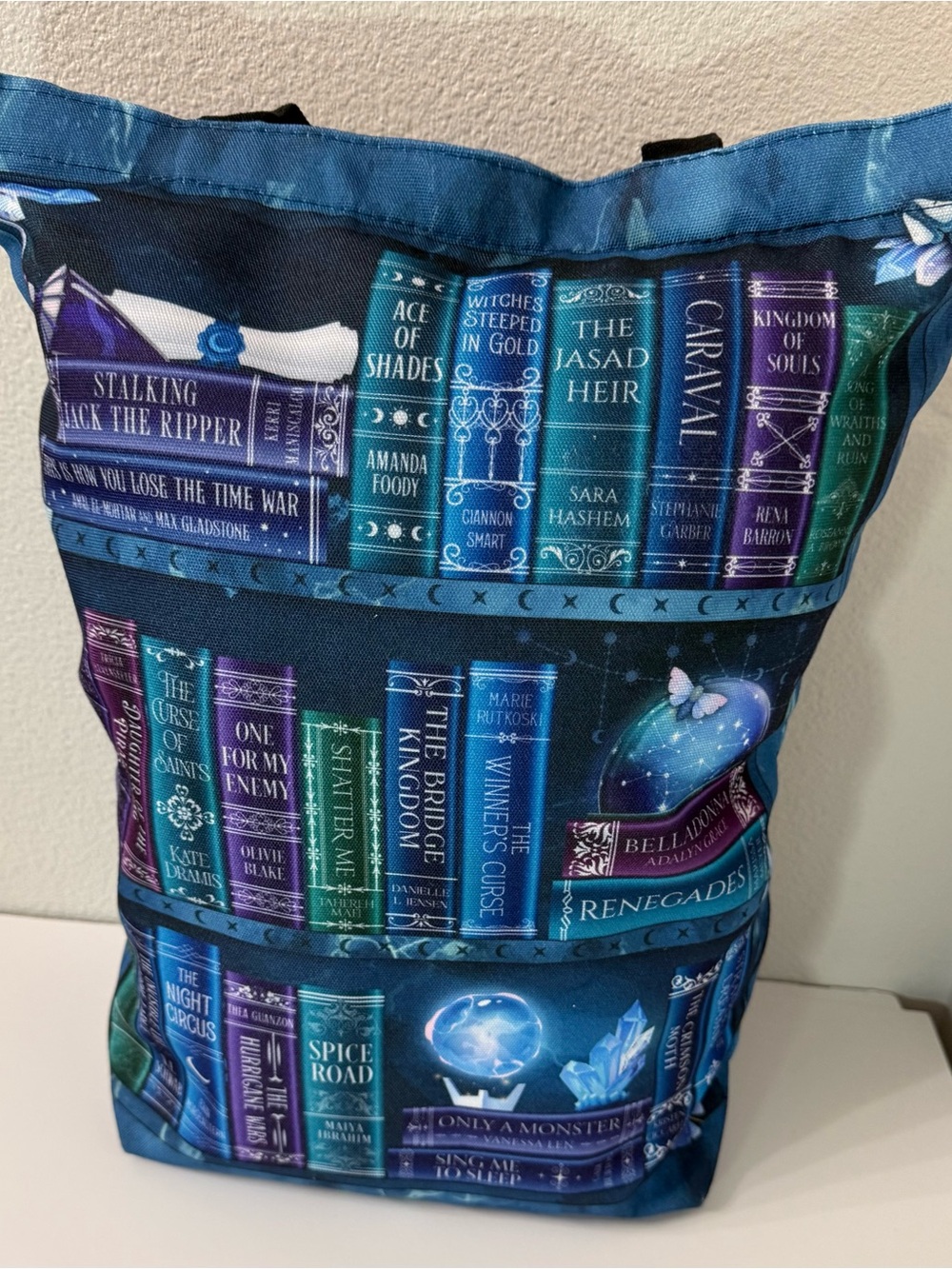 FairyLoot “Moth to a Flame” Bookshelf Tote Bag| Literary Book Lover Bag | NWT - Picture 3 of 6